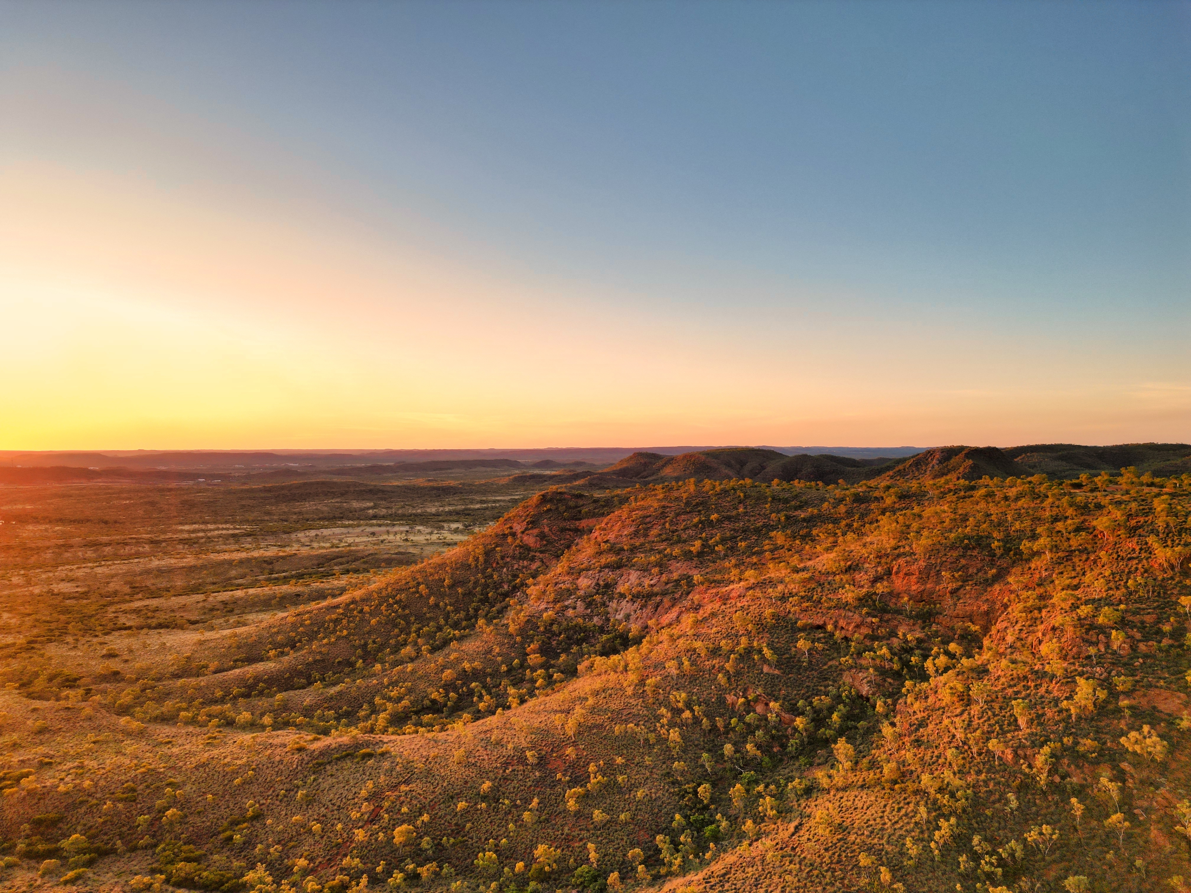 Dusk over outback Queensland